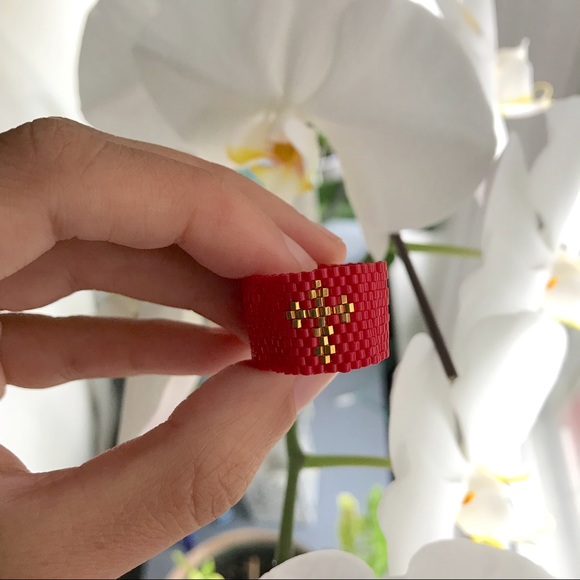 SOLD-Handmade Cross / Heart Ring - Picture 5 of 8